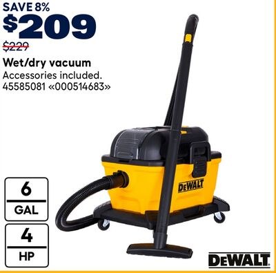 Dewalt Wet/dry vacuum