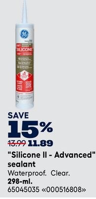 GE "Silicone II - Advanced" sealant