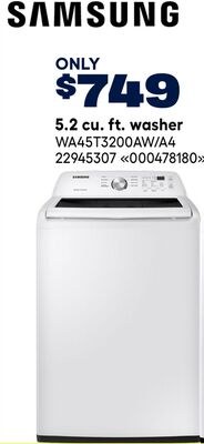 Samsung 5.2 cu. ft. washer