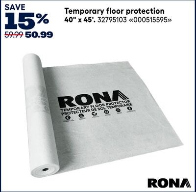 RONA Temporary floor protection 40" x 45'.