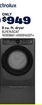 Electrolux 8 cu. ft. dryer