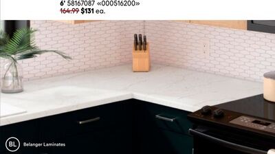 BELANGER kitchen countertops, 6'