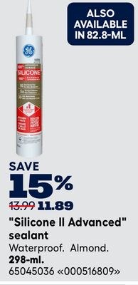 GE Silicone "Silicone II Advanced" sealant