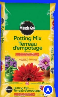 MIRACLE GRO potting soils
