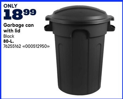 Garbage can with lid