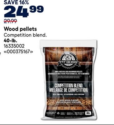 Wood pellets Competition blend.