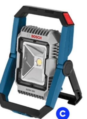LED Floodlight - 18 V - Aluminum - Blue