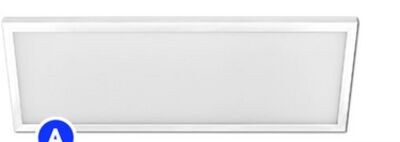 1' x 4', 5 CCT, 120-V, 4000 lumens, edge-lit, d…