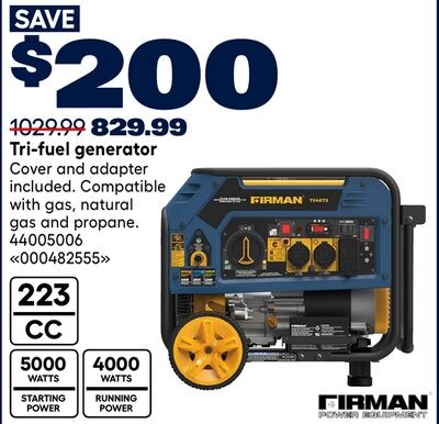 Firman Tri-fuel generator