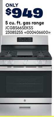 GE APPLIANCES 5 cu. ft. gas range