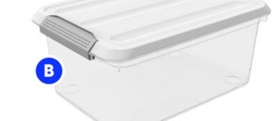 14-L. All KIS "Omni" and CURVER storage totes