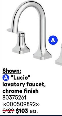 Landon & Co. "Lucio" lavatory faucet, chrome fi…