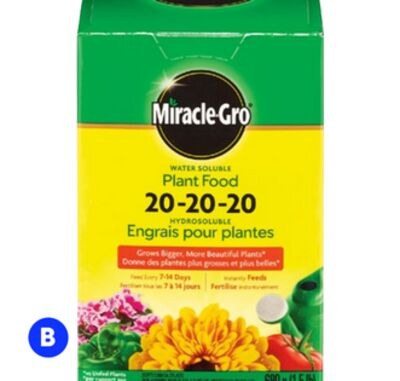 MIRACLE GRO plant fertilizers, 1.5-lb