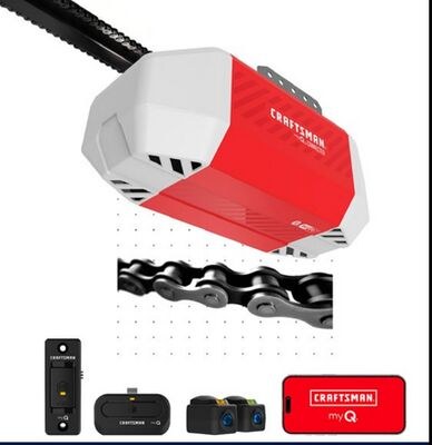 craftsman Chain-drive garage door opener 1/2 HP.