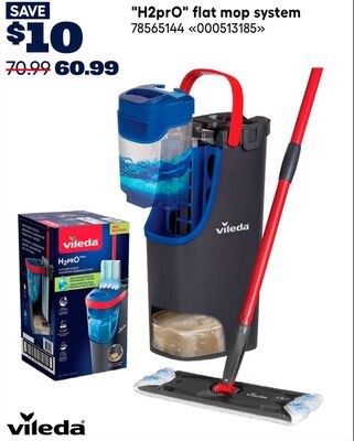 "H2prO" flat mop system
