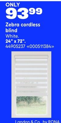 LANDON&CO Zebra cordless blind
