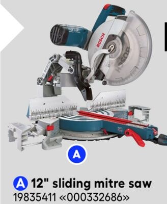 12" sliding mitre saw