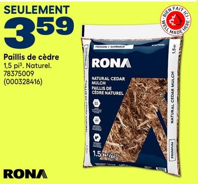 Paillis de cèdre RONA