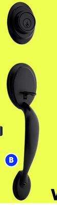 Weiser Matte black finish "Elements" door handl…