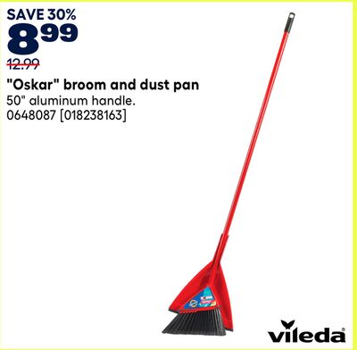 "Oskar" broom and dust pan