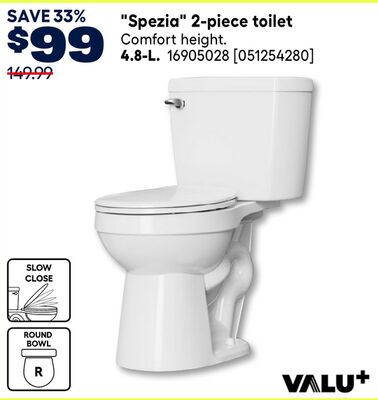 VALU + "Spezia" 2-piece toilet