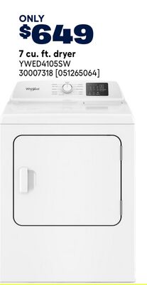 7 cu. ft. dryer