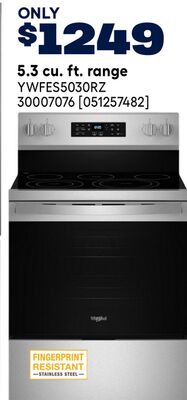 Whirlpool 5.3 cu. ft. range