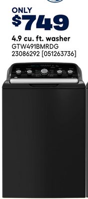 4.9 cu. ft. washer
