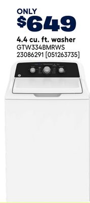 4.4 cu. ft. washer
