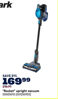 "Rocket" upright vacuum
