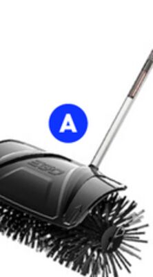 Bristle brush attachment 22".