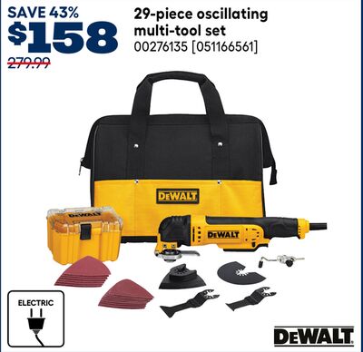DeWALT 29-piece oscillating multi-tool set