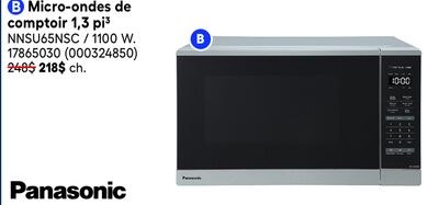 Micro-ondes de comptoir 1,3 pi³ Panasonic