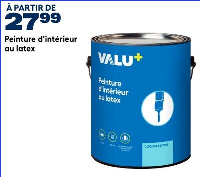 Peinture d'intérieur au latex VALU+