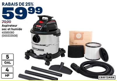 Aspirateur sec et humide CRAFTSMAN