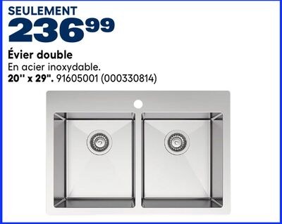 Évier double