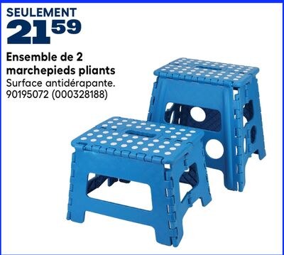 Ensemble de 2 marchepieds pliants VALU+