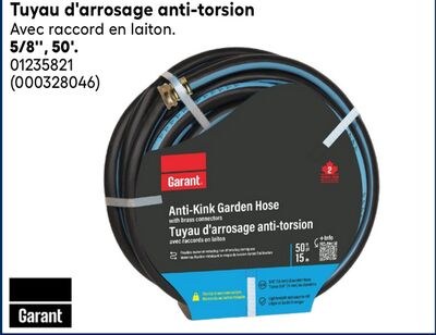 Tuyau d'arrosage anti-torsion Garant