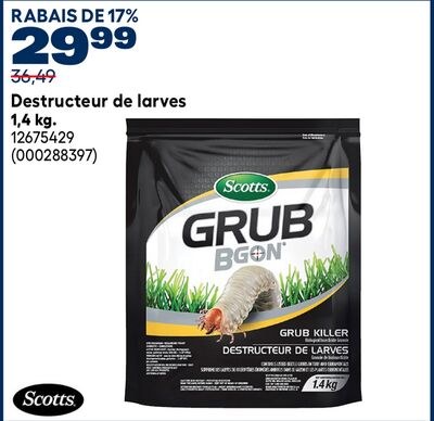 Destructeur de larves 1,4 kg.