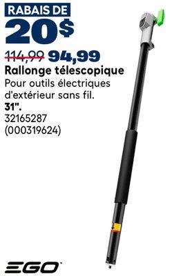 Rallonge télescopique