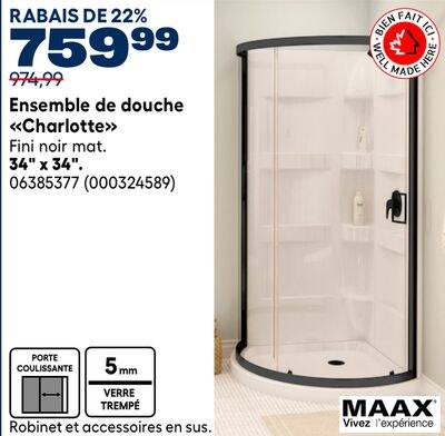 Ensemble de douche «Charlotte»