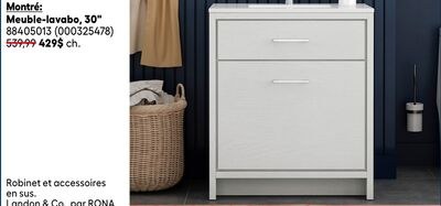 Meuble-lavabo, 30"