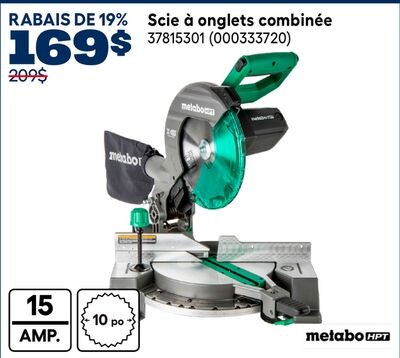 Scie à onglets combinée