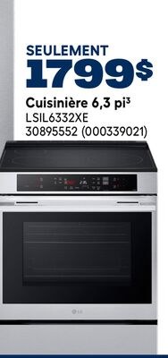 Cuisinière 6,3 pi³ LG