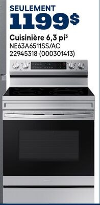 Cuisinière 6,3 pi³ NE63A6511SS/AC
