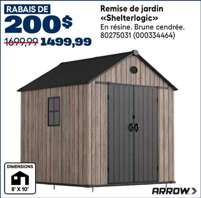 Remise de jardin Shelterlogic Arrow