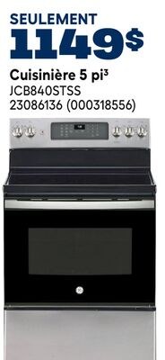 Cuisinière 5 pi³ GE
