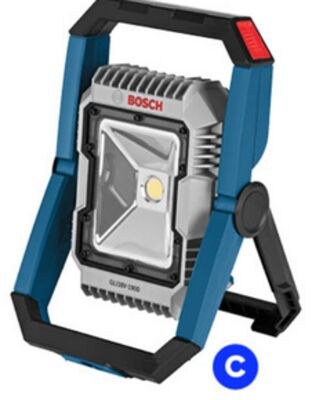 Projecteur DEL, 18 V, aluminium, bleu