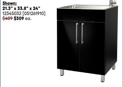 TRANSFORM 21.3" x 33.8" x 24" laundry sinks