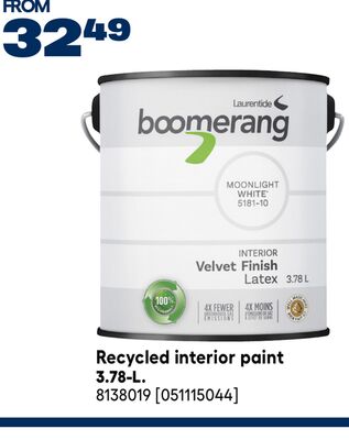 Laurentide Recycled interior paint